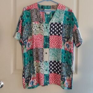 Silk exchange 100% silk blouse sz m